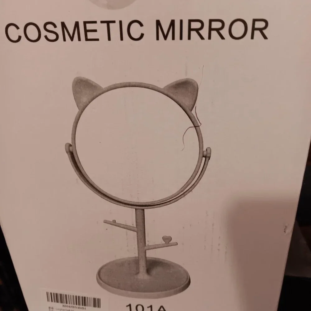 Standing Desk & Vanity Mirror Cute Cat Ears pink ADORABLE NEW!!